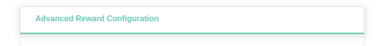 advanced reward configuration